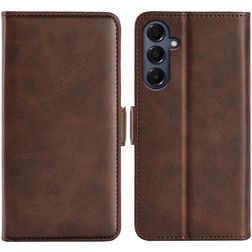 Mobigear Slim Magnet Samsung Galaxy A17 Plånboksfodral med sedelfack - Brun