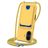 Mobigear Lanyard Card iPhone 17 Silicone Capa com cordão e porta-cartões - Amarelo