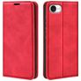 Mobigear Retro Slim iPhone 17e Lompakkokotelo + Setelitasku - Punainen