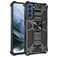 Mobigear Armor Stand Samsung Galaxy S21 FE Funda Plástico rígido Carcasa Antigolpes con soporte - Negro