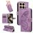 Mobigear Butterfly Xiaomi 15T Pro Capa livro Carteira - Roxo