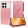 Mobigear Flowers POCO X6 Pro Capa livro Carteira - Rosa dourado