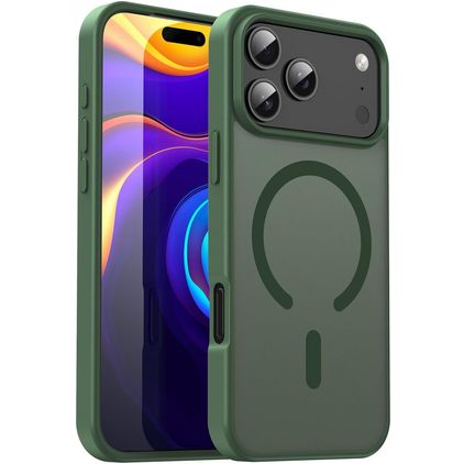 Mobigear Shockproof iPhone 18 Pro Max MagSafe Hard Case Back cover - Olive Green