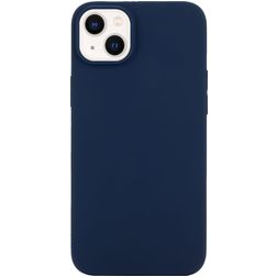 Mobigear Colors iPhone 14 TPU flexível Capa traseira - Azul marinho