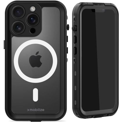 Mobilize Waterproof iPhone 16 Pro Water-Resistant MagSafe Hard Case Back cover - Black