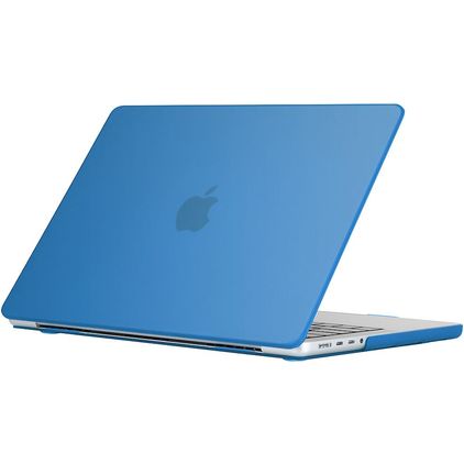 Mobigear Glossy MacBook Pro 16 Inch (2021-2026) Hardshell MacBook Case - Dark Blue - Model A2485 / A2780 / A2991 / A3186 / A3428 / A3429