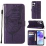 Mobigear Butterfly Samsung Galaxy A55 Plånboksfodral med sedelfack - Lila