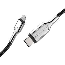 Cygnett Armoured Braided Cable USB-C a Apple Lightning MFI 0,1 m - Negro