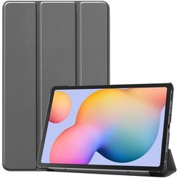 Mobigear Tri-Fold Samsung Galaxy Tab S6 Lite Funda tipo libro - Gris