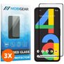 Mobigear Premium Google Pixel 4a Tempered Glass Screen Protector - Case Friendly - Black (3-Pack)