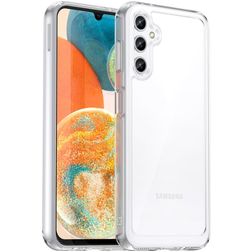 Mobigear Crystal Gennemsigtig Samsung Galaxy A14 Hårdt Bagsidecover - Gennemsigtig