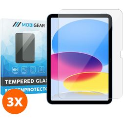 Mobigear iPad 10 (2022) Tempered Glass Screen Protector - Case Friendly (3-Pack)