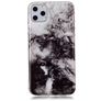 Mobigear Marble iPhone 11 Pro Max Flexibel TPU Skal - Svart / Vit