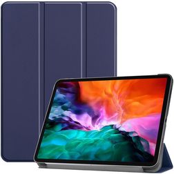 Mobigear Tri-Fold iPad Pro 12,9 polegadas (2022) Capa livro - Azul escuro