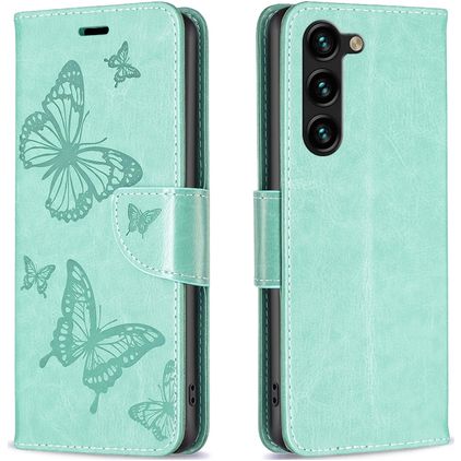 Mobigear Butterfly Samsung Galaxy S24 Plus Plånboksfodral med sedelfack - Grön