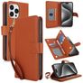Mobigear Wallet iPhone 15 Pro Capa livro Carteira - Castanho