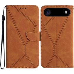 Mobigear Stitch iPhone Air Etui z klapką typu portfel - Brązowy