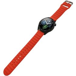Mobigear Bumpy Bracelete Silicone Fivela para Smartwatch - 20 mm - Vermelho