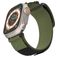 Mobigear Outdoor Nailon Apple Watch Ranneke Tarranauha - 42/41/40/38 mm - Armeijanvihreä