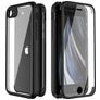 Valenta Full Cover iPhone 8 Panserglas Bagsidecover Stødsikkert - Sort