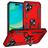 Mobigear Armor Ring iPhone 17 Plástico rígido Capa traseira Antichoque com anel - Vermelho
