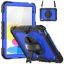 Mobigear SureGrip Xtreme iPad 11 (2025) Case Plastic / Silicone Back cover + Shoulder Strap + Stand - Dark Blue
