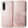 Mobigear clover Sony Xperia 5 IV Funda tipo libro Cartera - Oro rosa