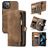 CaseMe 008 iPhone 13 Mini Cover Aftageligt 2-i-1-pungetui med Seddelrum - Brun