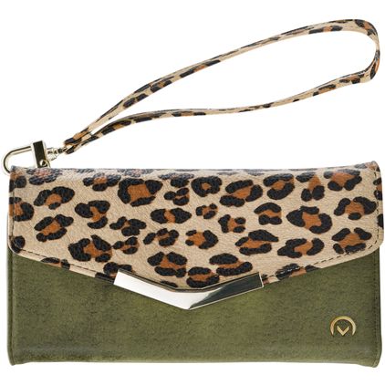 Mobilize Gelly iPhone 13 Mini Capa Carteira clutch 2 em 1 com capa amovível - Green Leopard