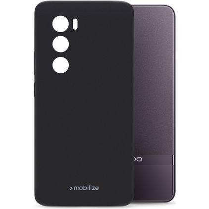 Mobilize Rubber Gelly OPPO Reno 12 Pro Elastyczne TPU Etui plecki - Czarny