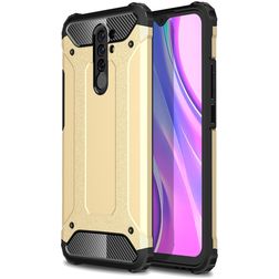 Mobigear Outdoor Xiaomi Redmi 9 Hårdt Bagsidecover Stødsikkert - Guld
