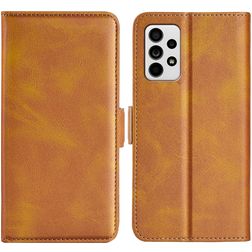 Mobigear Slim Magnet Samsung Galaxy A33 Funda tipo libro Cartera - Coñac