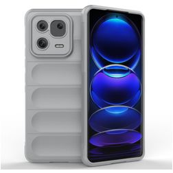 Mobigear Bumpy Xiaomi 13 Pro TPU flexível Capa traseira - Cinzento