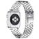 Mobigear Honeycomb Steel Apple Watch Strap Buckle closure - 42/41/40/38 mm - Silver
