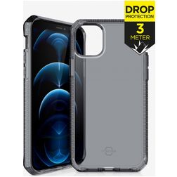 ITSKINS SpectrumClear iPhone 12 TPU flexível Capa traseira Antichoque - Smoke