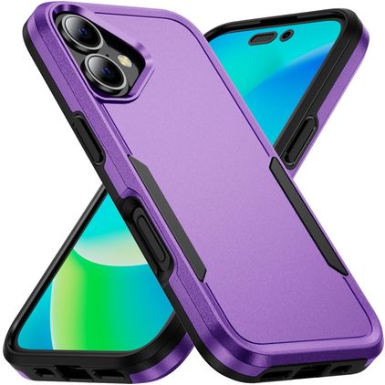 Mobigear Heavy Armor iPhone 16 Plus Hårdt Bagsidecover Stødsikkert - Lilla