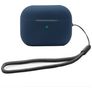 Mobigear Lanyard Apple AirPods Pro 2 Cover Fleksibel Silikone - Mørkeblå