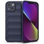Mobigear Bumpy iPhone 14 Elastyczne TPU Etui plecki - Ciemnoniebieski