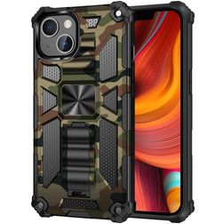 Mobigear Armor Stand iPhone 13 Hard Case Back cover Shockproof with Stand - Green