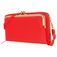 Antonio Fonzo Crossbody Clutch Snap Borsetta porta cellulare - Large - Rosso