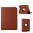 Mobigear DuoStand iPad 11 (2025) Rotating Wallet case - Brown