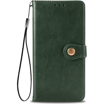 Mobigear Snap Button Samsung Galaxy S20 FE Funda tipo libro Cartera - Verde