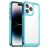 Mobigear Crystal iPhone 14 Pro Max Kova Suojakuori - Läpinäkyvä / Turkoosi