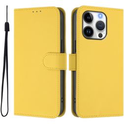 Mobigear Urban Wallet iPhone 16 Pro Pungetui med Seddelrum - Gul