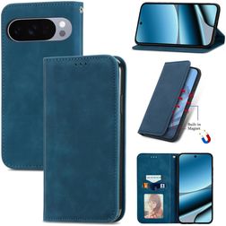 Mobigear Retro Slim Google Pixel 10 Pro XL Funda tipo libro - Azul