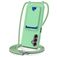 Mobigear Lanyard Card Samsung Galaxy A16 Silicone Cover con cordino e portacarte - Verde