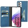 Mobiparts Classic Wallet Samsung Galaxy A53 Capa livro Carteira - Steel Blue