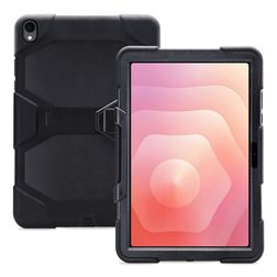 Xccess Survivor Essential Samsung Galaxy Tab S11 Plastica rigida / Silicone Back cover + Supporto - Nero