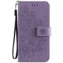 Mobigear Flowers OPPO A54 5G Cover a libro portafoglio - Viola