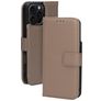 Mobiparts iPhone 16 Pro Max MagSafe Cover Ægte læder Aftageligt 2-i-1-pungetui med Seddelrum - Taupe